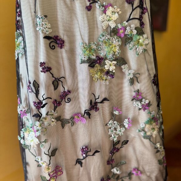 Vince Begonia Floral Sequin Skirt Rare Sample – Retail $525 – Size 8 (U.S.) - Picture 13 of 16